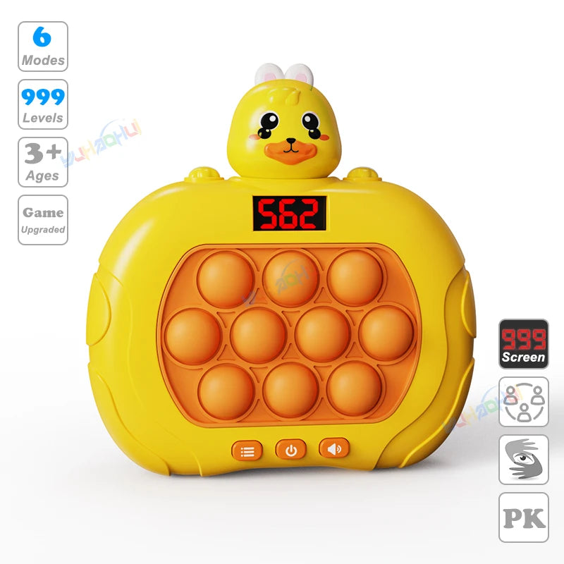 999-Level Pop Push Game Console for Kids & Adults - Toki Toy Box