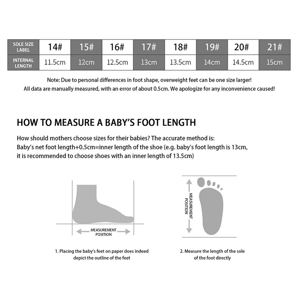 Breathable Baby Walking Shoes – Soft Non-Slip Comfort