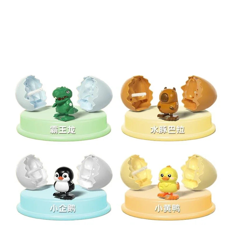 Walking Egg Duck – Wind-Up Desk Toy & Cute Fidget Companion – Size Reference | Toki Toy Box