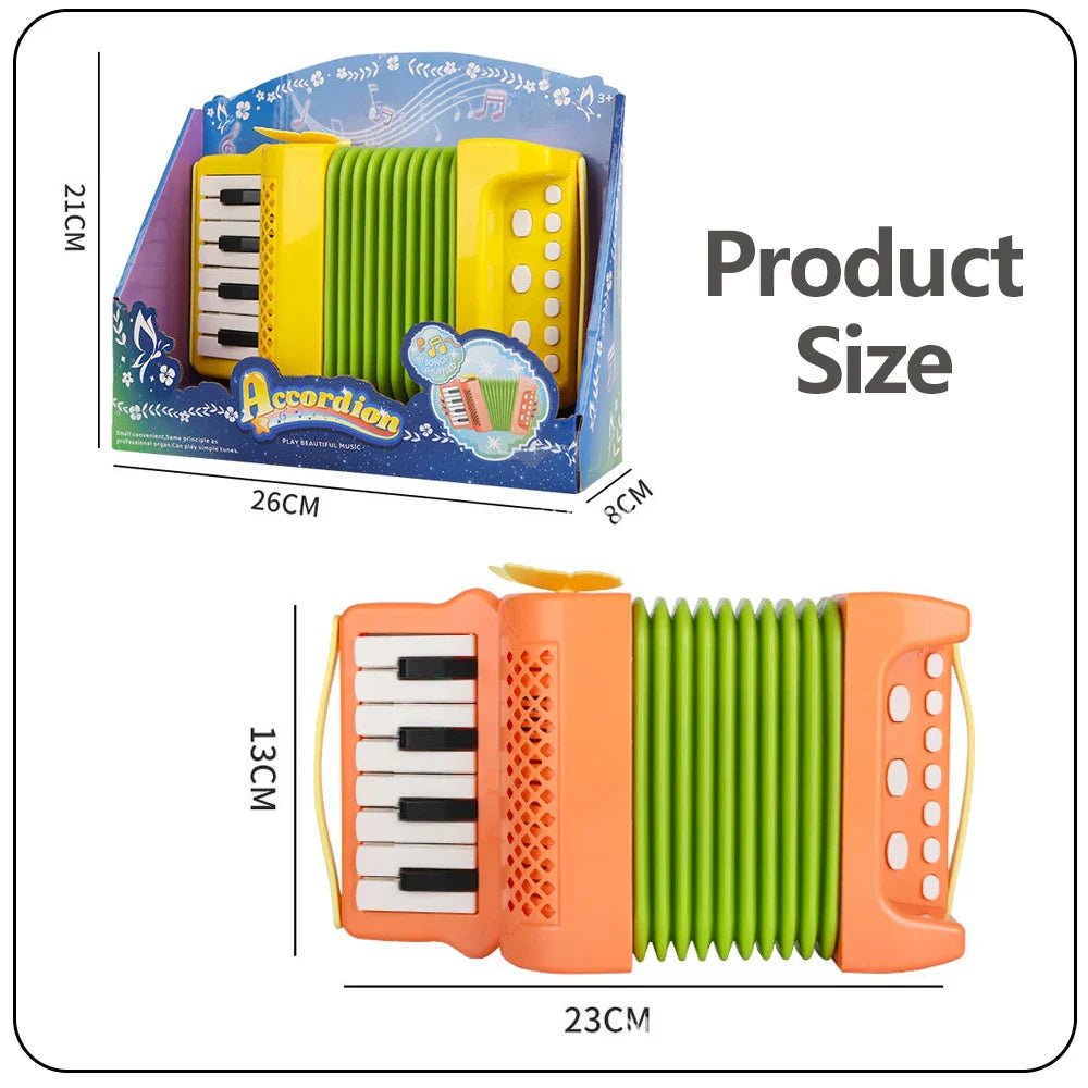 Kids Mini Accordion – Fun Beginner Music Toy – Whats Included | Toki Toy Box