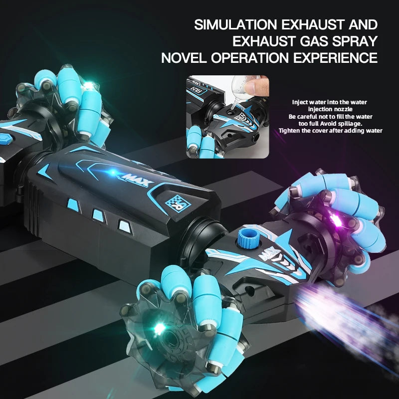 Gesture Control Stunt RC Car with LED Effects