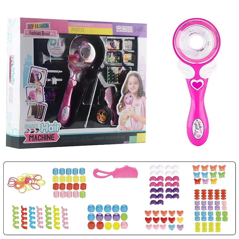 Automatic Hair Braiding Machine – DIY Hair Styling Kit for Girls | Weaves, Twists & Pigtails | Fun & Easy Toy for Creative Hairstyles