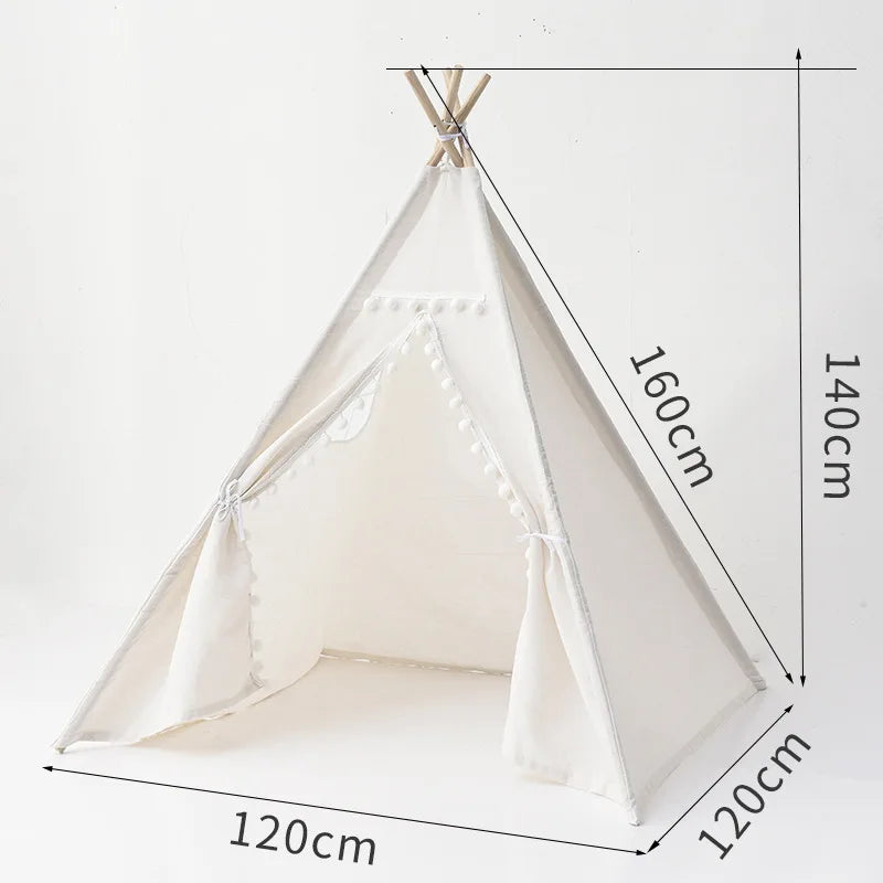 Kids Canvas Play Tent – Cozy Indoor Adventure Hideaway