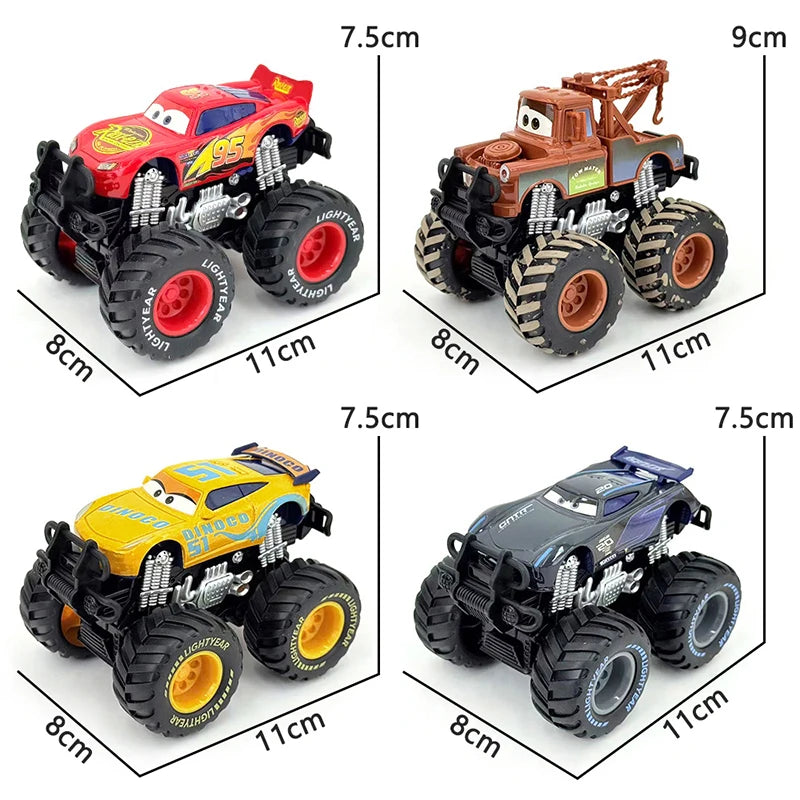 Cartoon Race Car Die-Cast Toy – Pull Back Fun