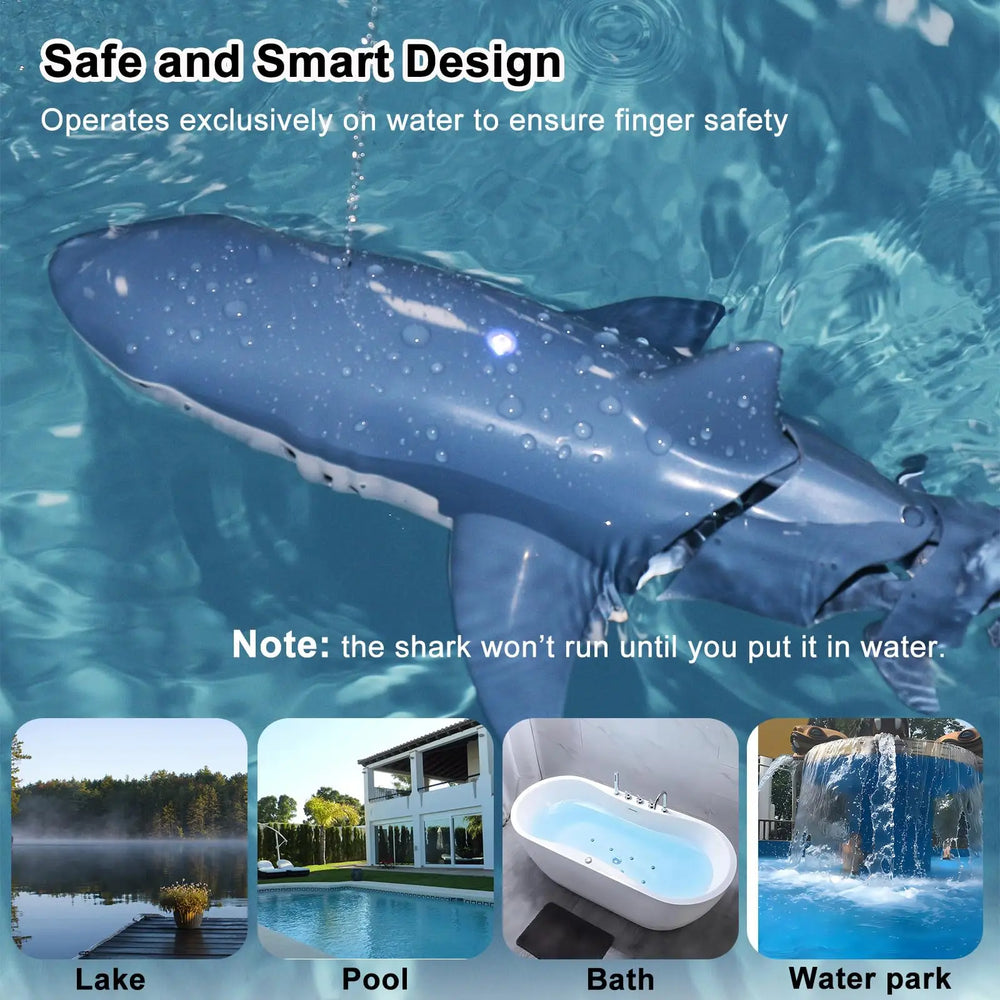 RC Shark Toy – Realistic Water Stunt Fun for Al – Size Reference | Toki Toy Box