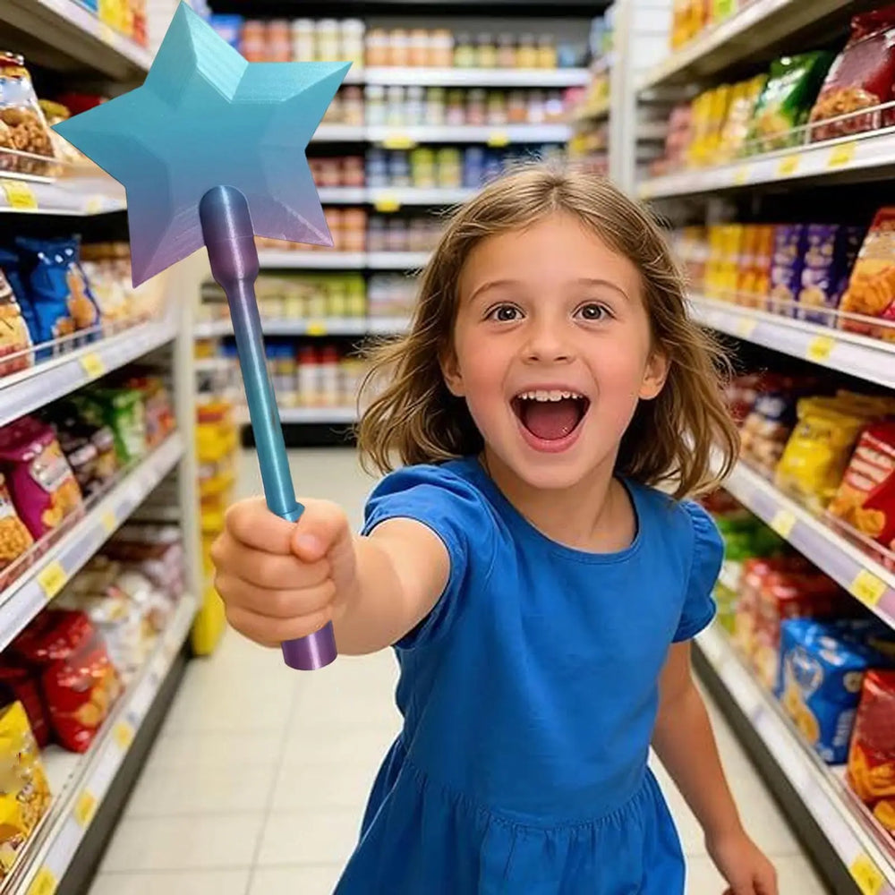 3D printed star payment wand novelty gift