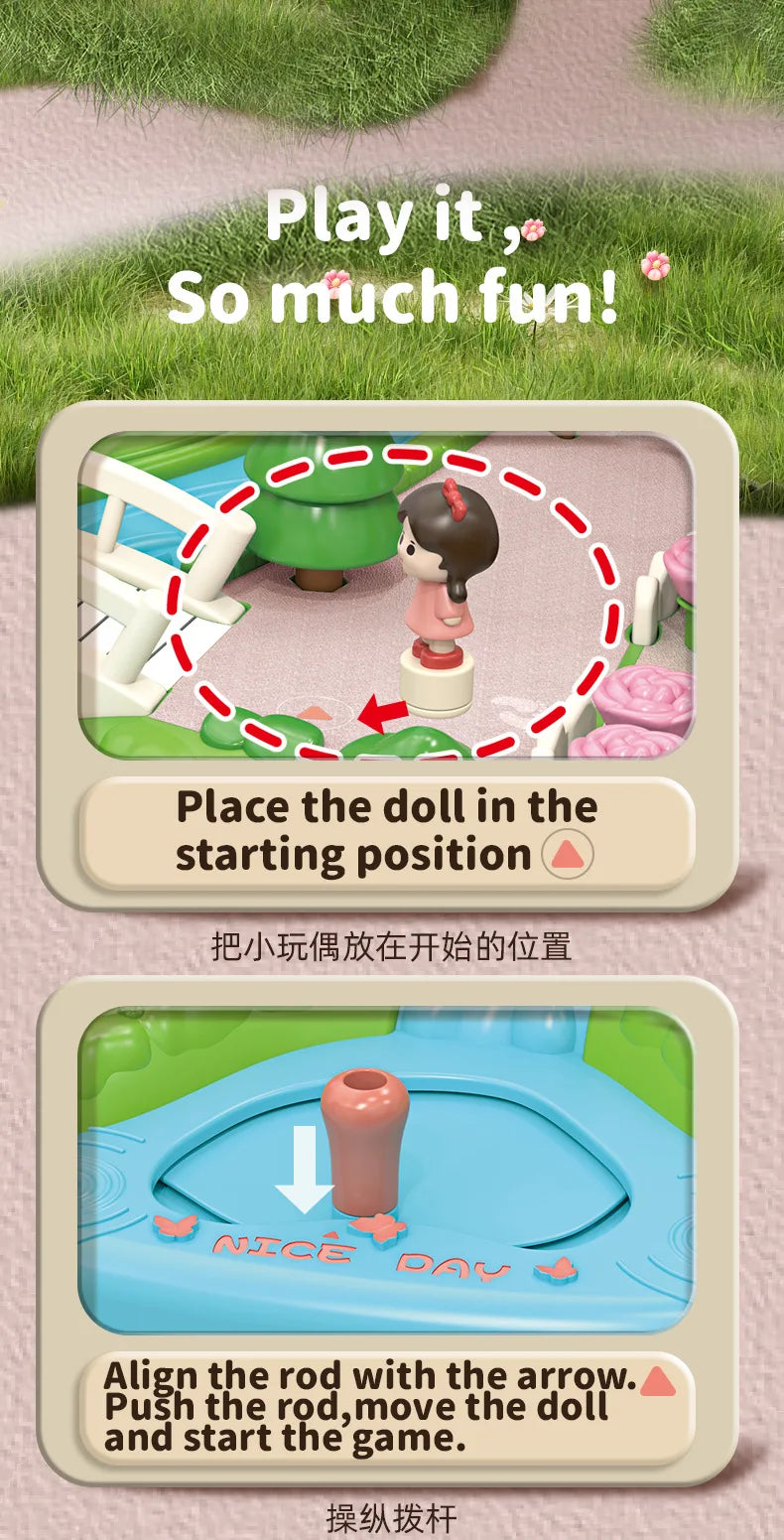 Magnetic Dollhouse Playset – Creative Princess Toy for Kids - Toki Toy Box