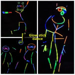 Colorful Glowing Matchstick Man Dance Props – with Glasses & Noise Makers