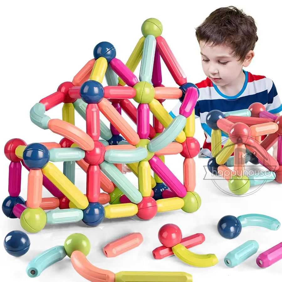 Magnetic Building Sticks STEM Toy for Kids | Toki Toy Box