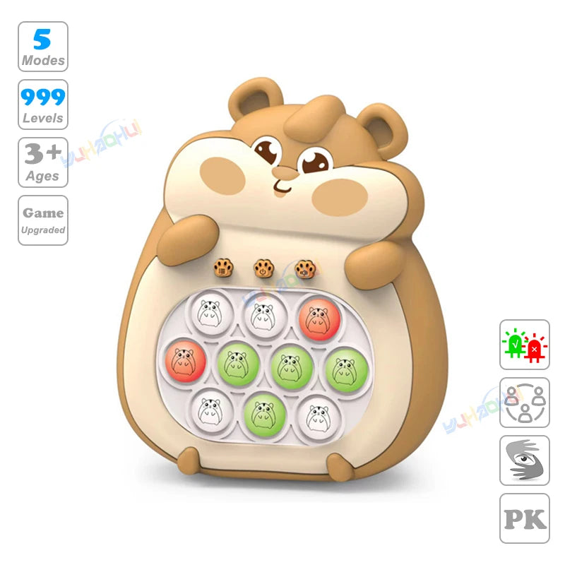 999-Level Pop Push Game Console for Kids & Adults - Toki Toy Box