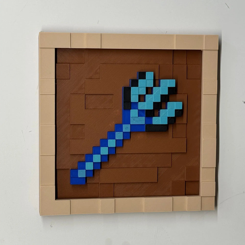 Pixel Game Item Frame – 3D Printed Display