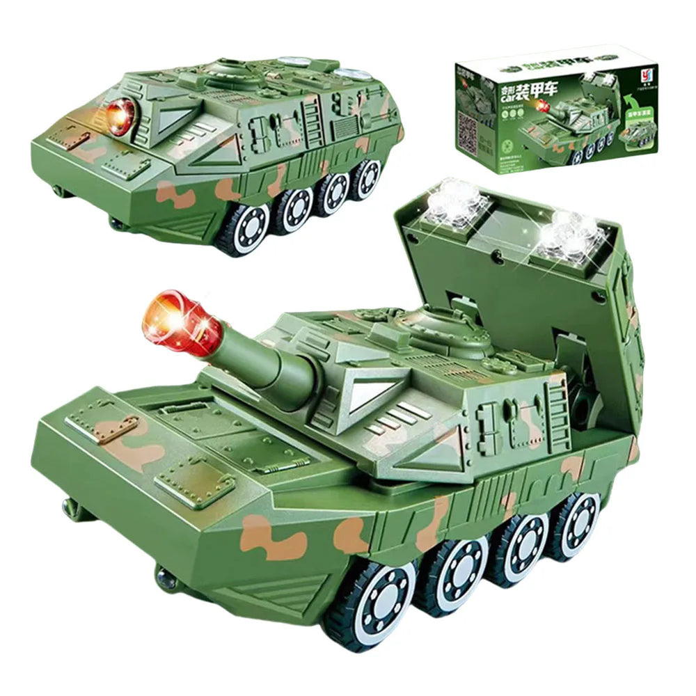 Transforming Robot Car Toy – Lights & Music Fun | Toki Toy Box – Side View | Toki Toy Box