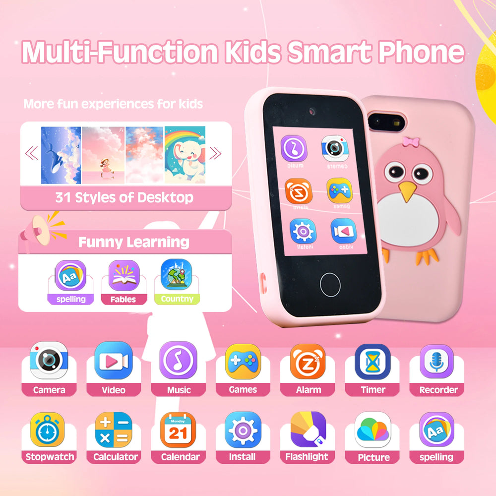 Smart Kids Toy Phone with Camera & Games - Toki Toy Box