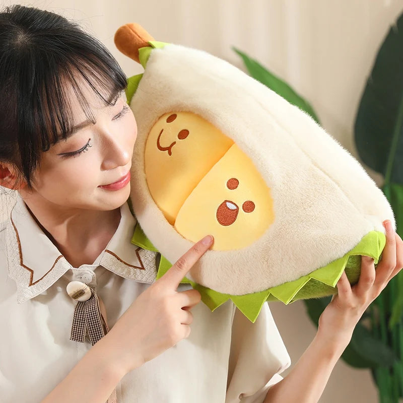 Cute Detachable Durian Plush Stress Pillow - Toki Toy Box