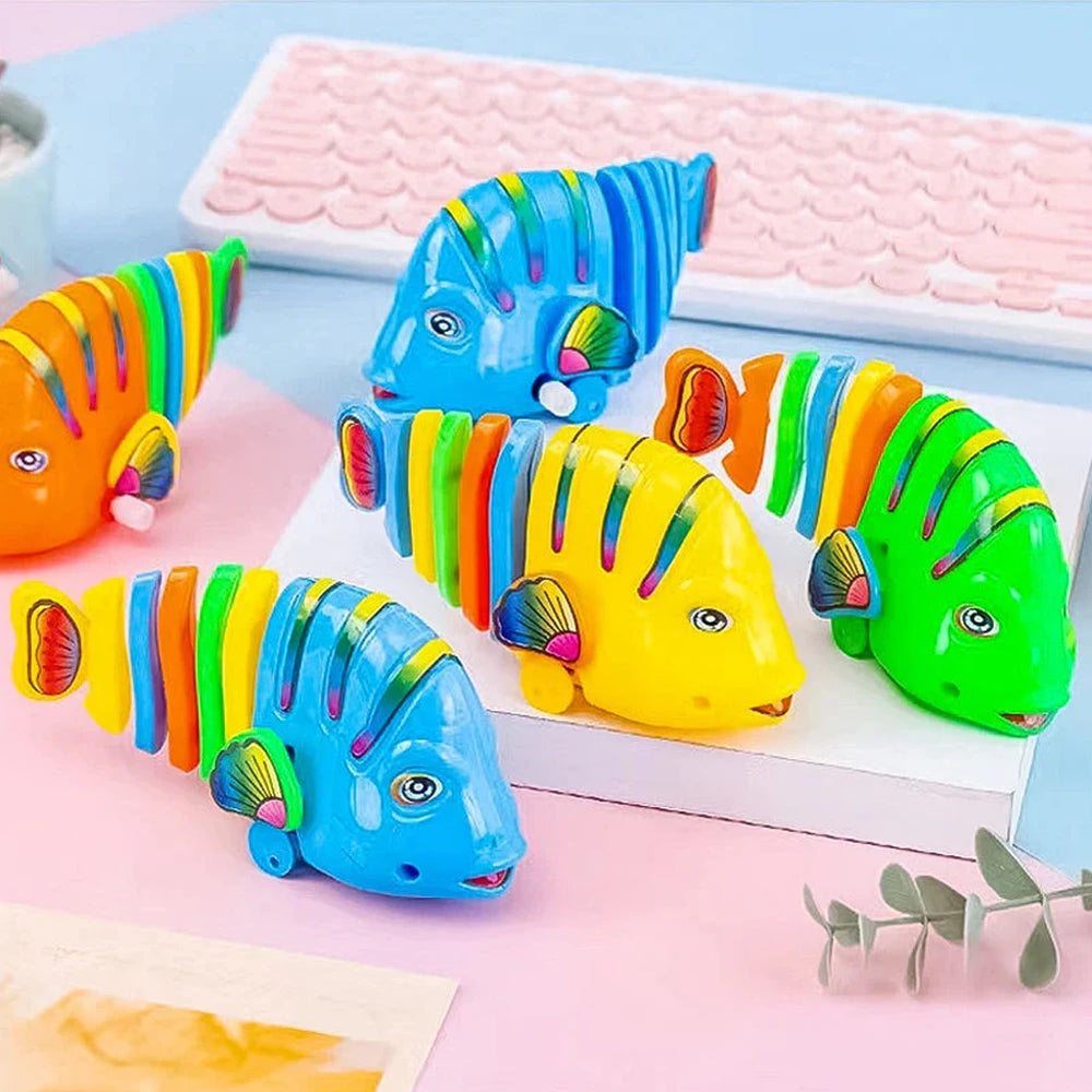Wind-Up Wiggle Fish Toy for Curious Kids