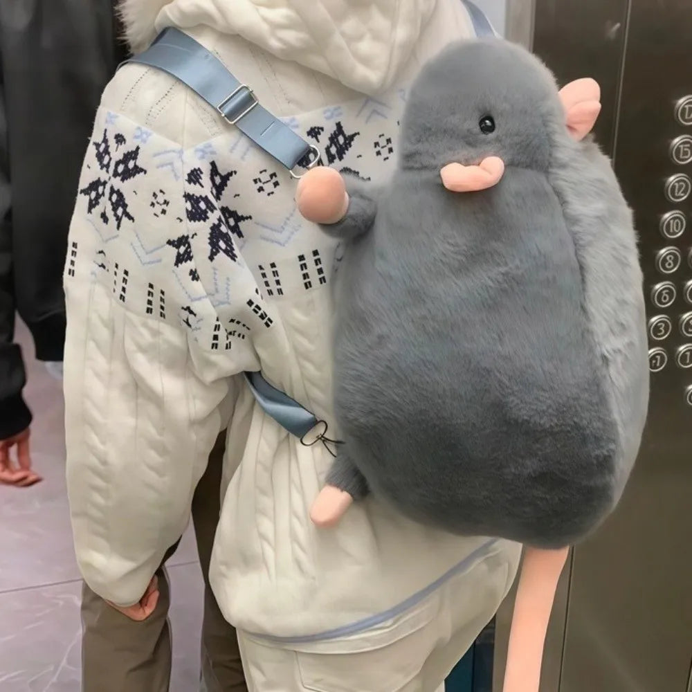Cute Plush Mouse Backpack | TokiToy Box
