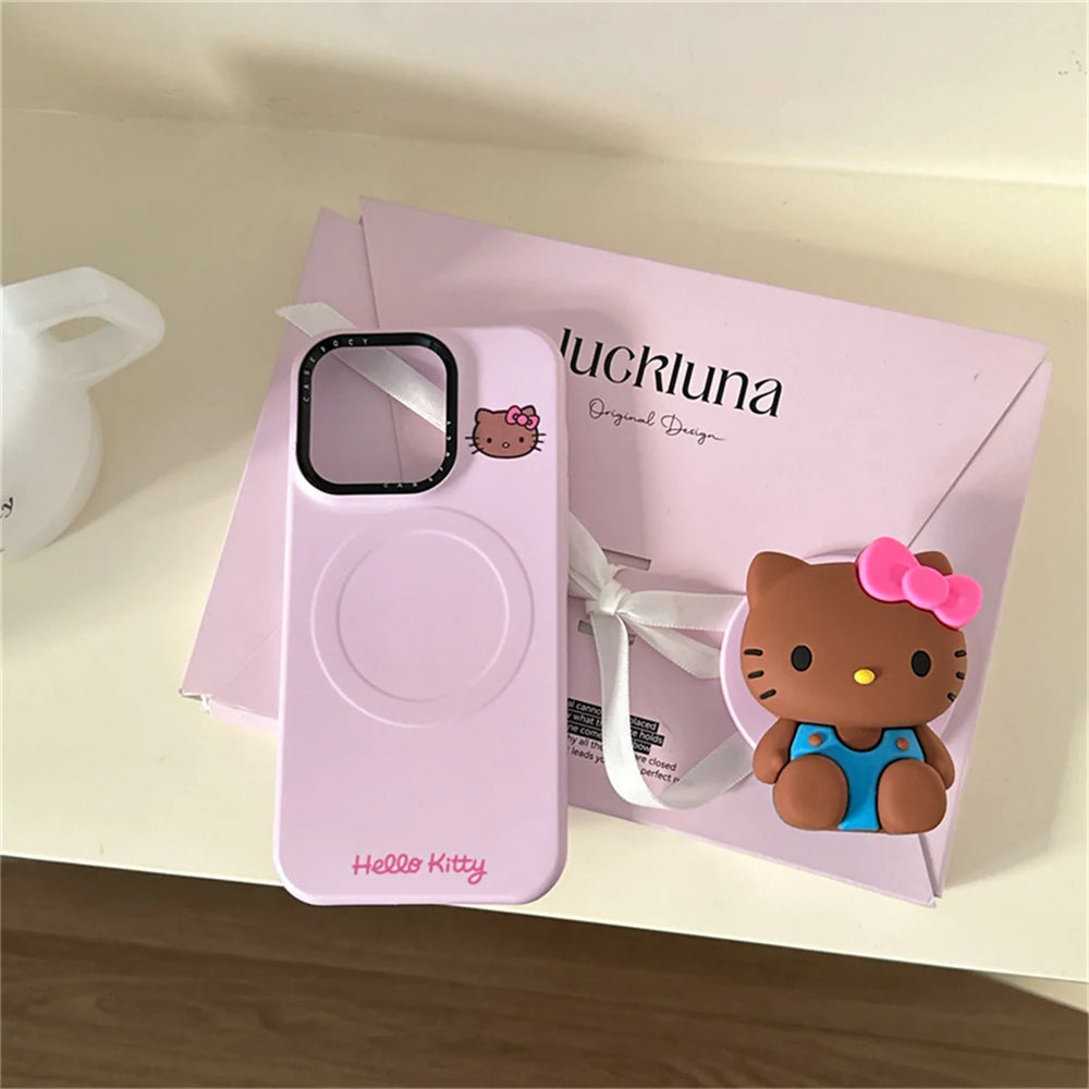 Cute Kitty MagSafe Phone Case for iPhone – In Use | Toki Toy Box