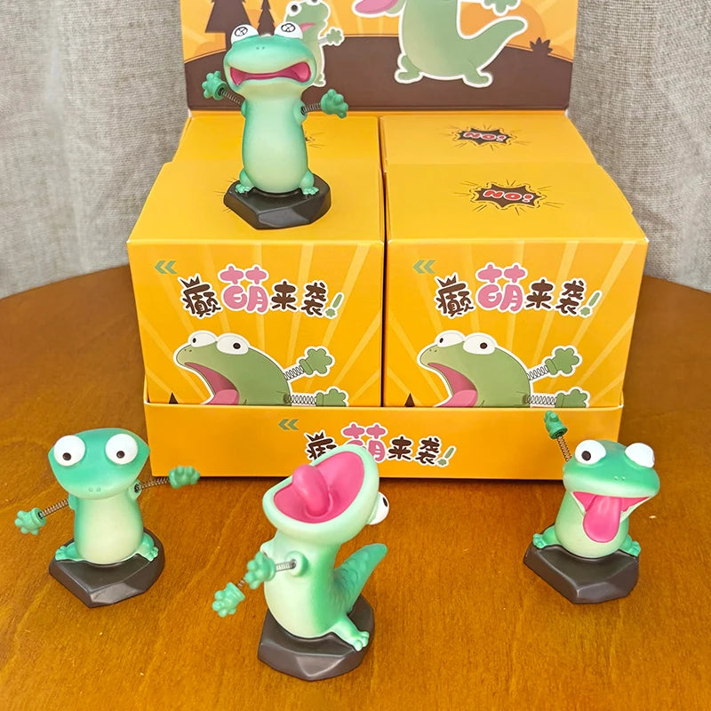 3D Printed Lizard Figurine Articulated Desk Toy | Toki Toy Box