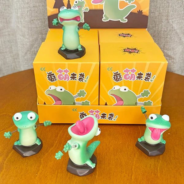 3D Printed Lizard Figurine – Articulated Desk Toy