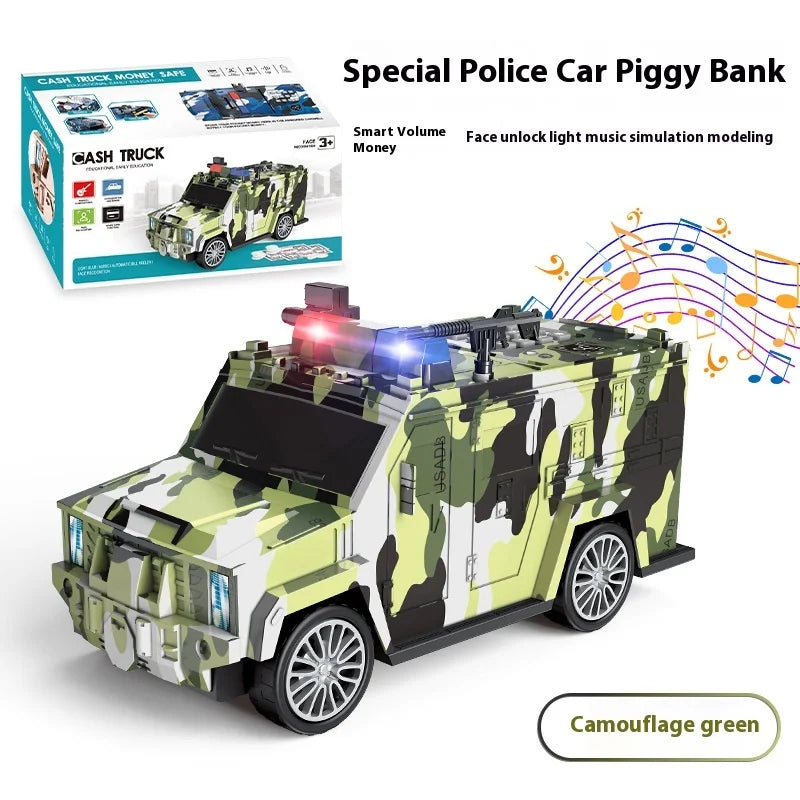 Kids ATM Piggy Bank with Fingerprint & Password Safe
