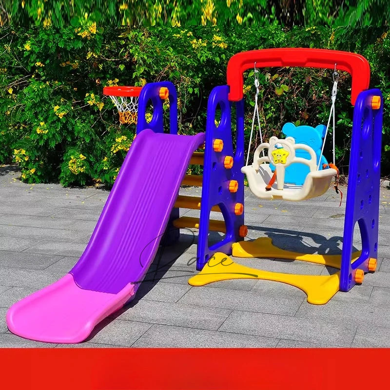 Kids Slide & Swing Playset for Indoor & Outdoor Fun