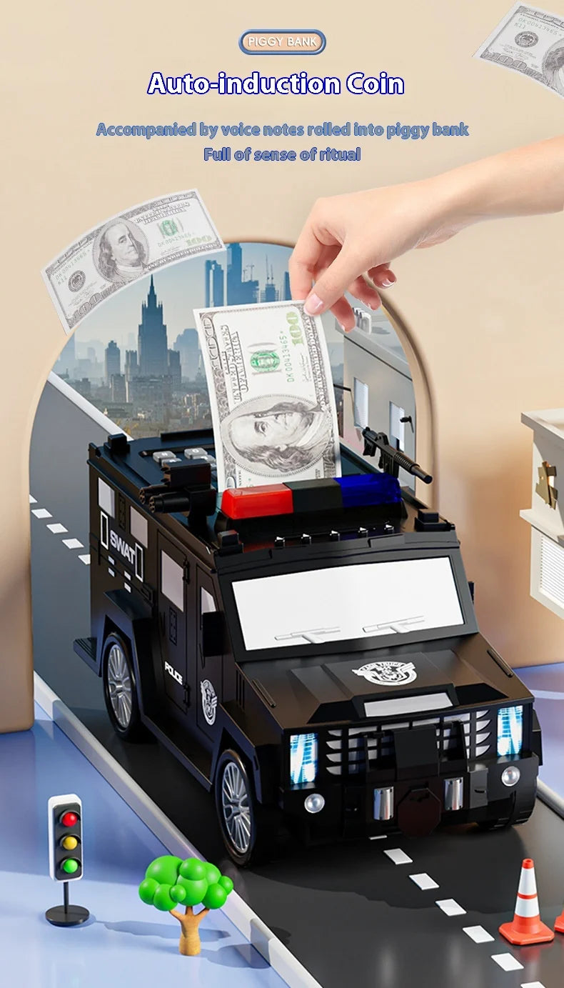 Kids ATM Piggy Bank with Fingerprint & Password Safe