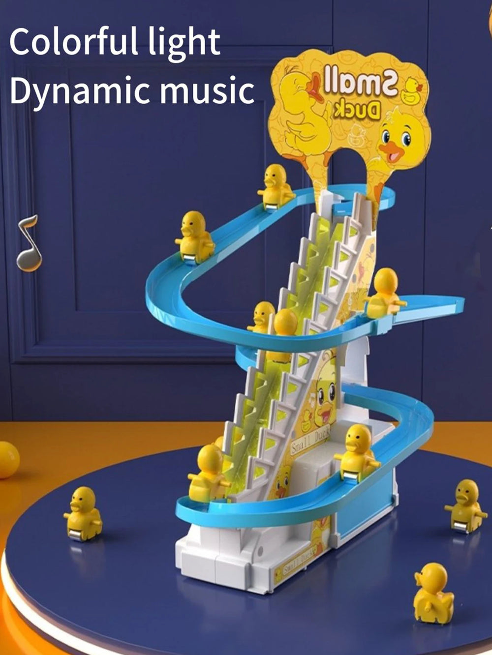 Electric Duck Climbing Track Toy – Musical Slide Fun