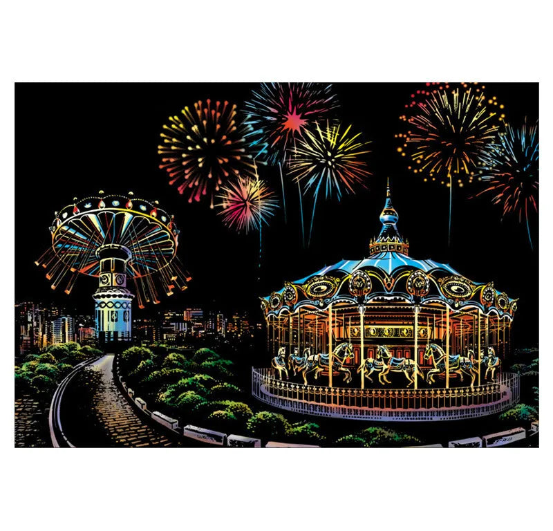 Scratch Art City Landmarks Kit – Creative DIY Decor