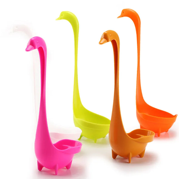 Swan Soup Spoon | Elegant Heat-Resistant Design | Toki Toy Box