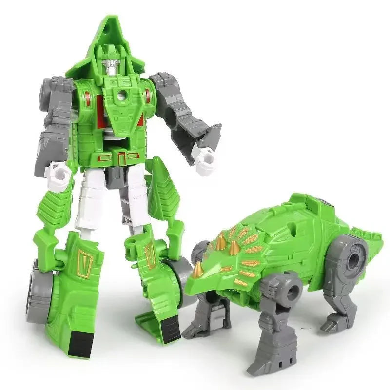 Transforming robot dinosaur toy figures