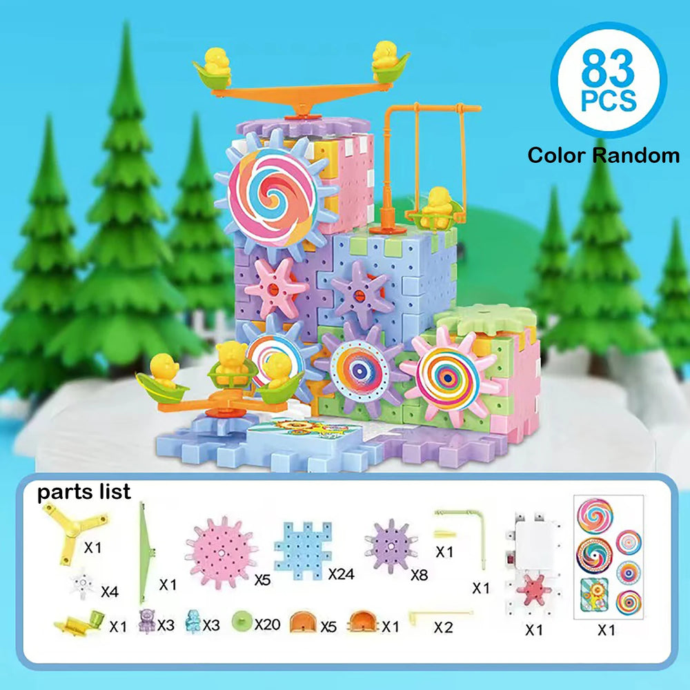 Electric Building Blocks Set 83PCS for Creative Kids - Toki Toy Box