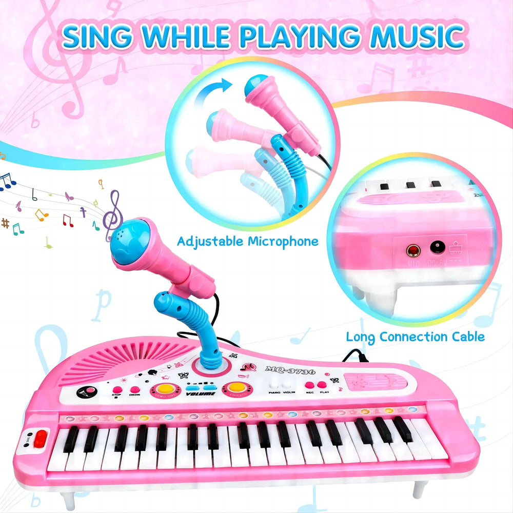 Kids Piano – Pink Model | Toki Toy Box
