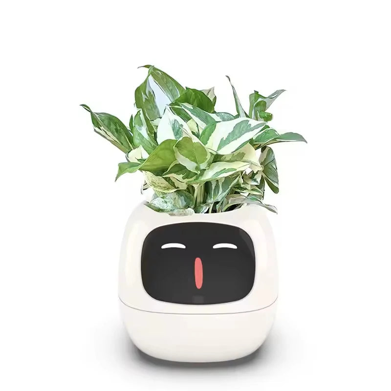 Smart Plant Pet Pot – Self-Watering Desk Companion