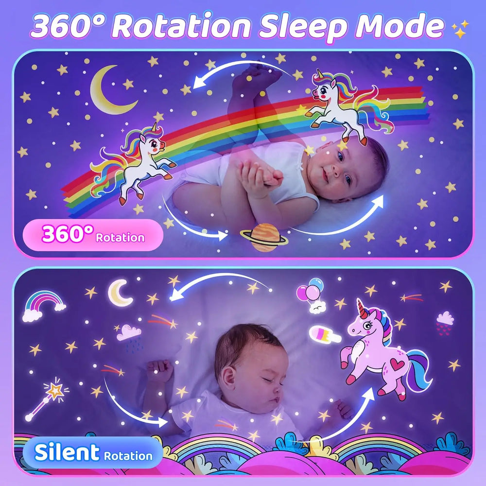 Rabbit Galaxy Projector Lamp with Speaker for Kids