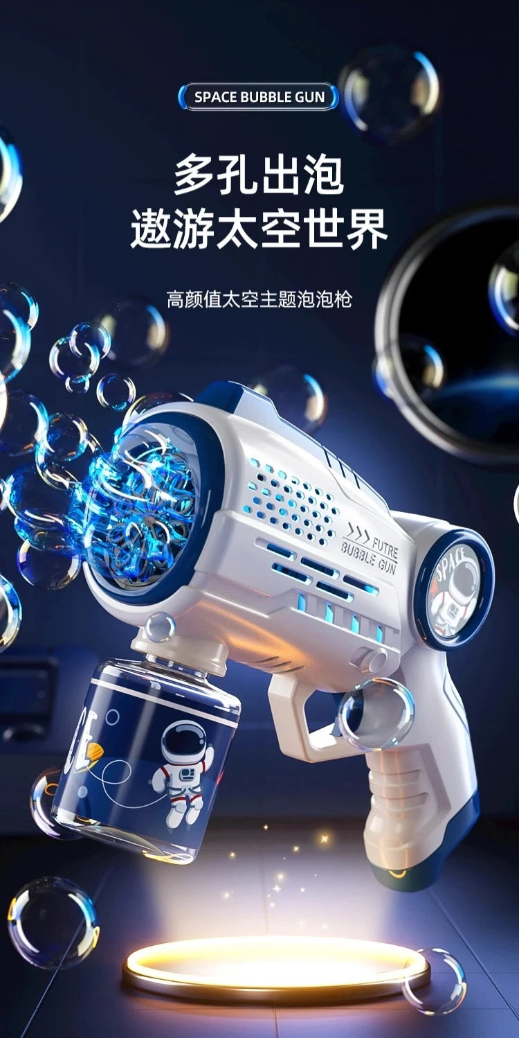 Astronaut Bubble Machine – Automatic Rocket Blaster Toy – Color Options | Toki Toy Box