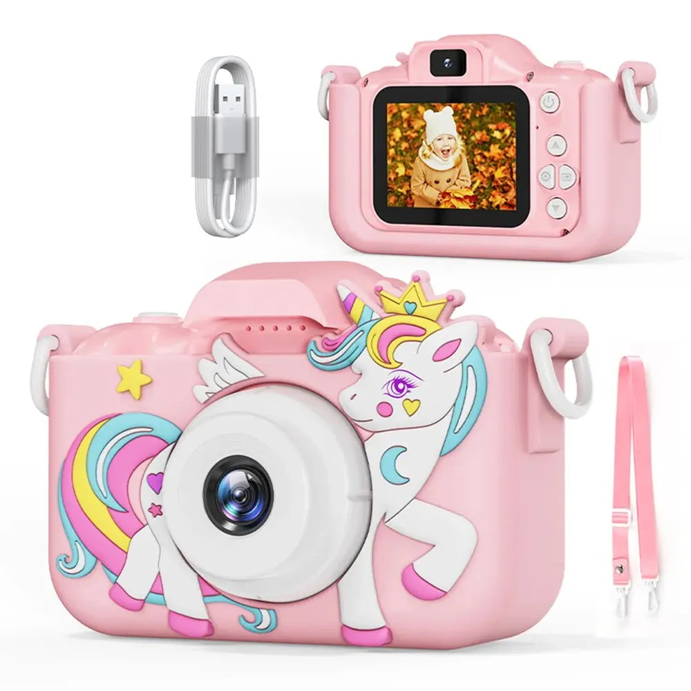 Kids Digital Camera 1080P – Dual Lens Fun Toy – Detail | Toki Toy Box