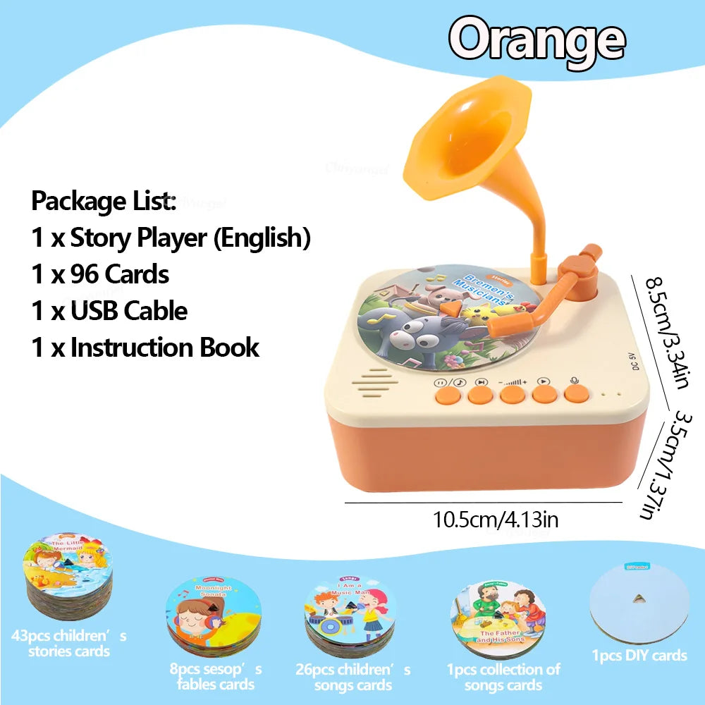 Story Music Player with 93 Cards – Kids Learning Fun