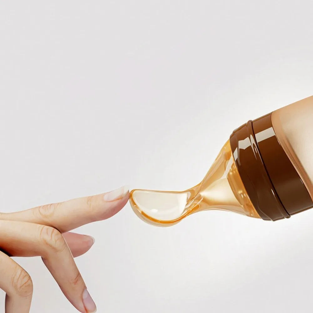 Silicone Baby Squeeze Spoon Feeder for Easy Feeding