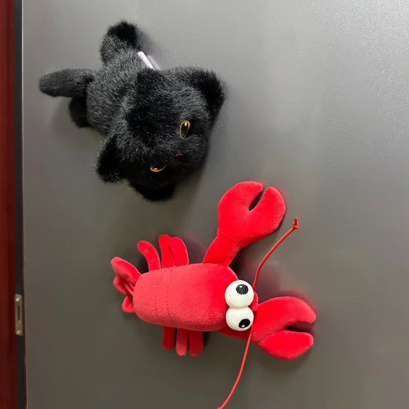 Magnetic Plush Animal Fridge Buddy Decor Toy
