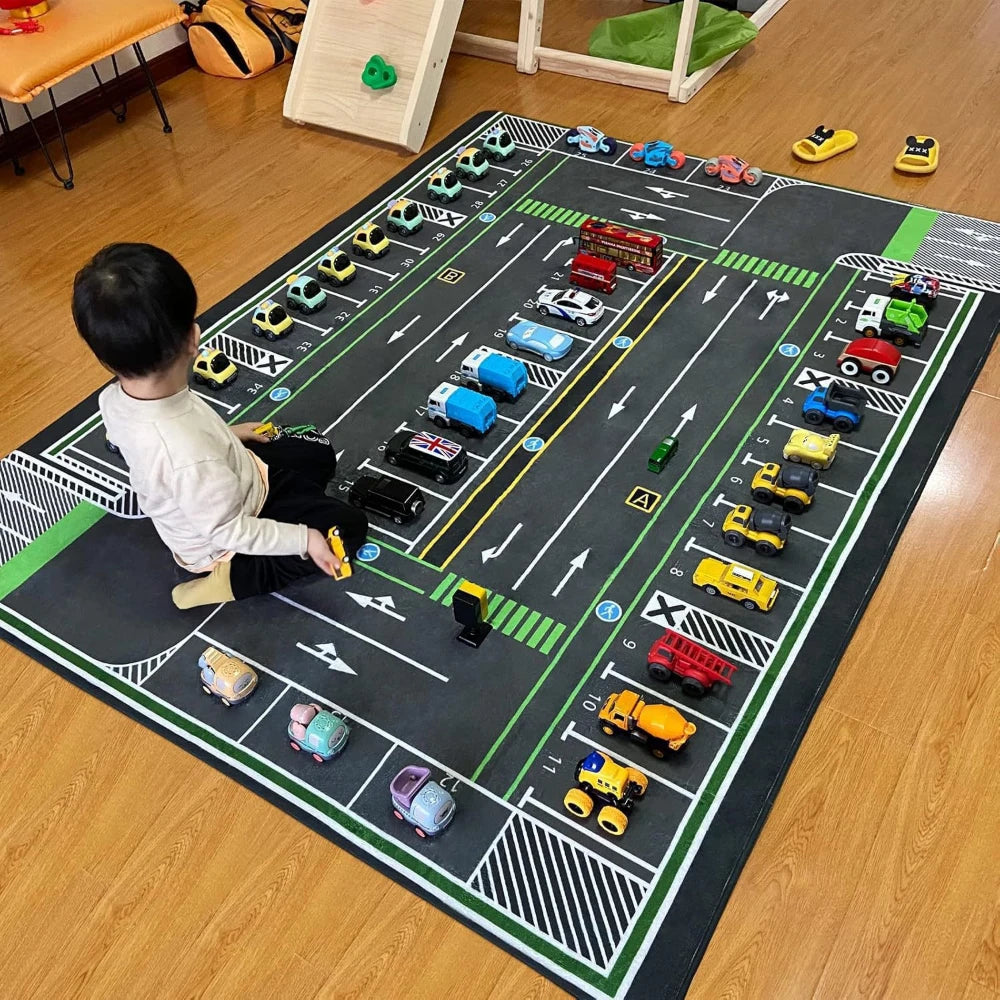 Racing Track Play Mat for Creative Car Adventures