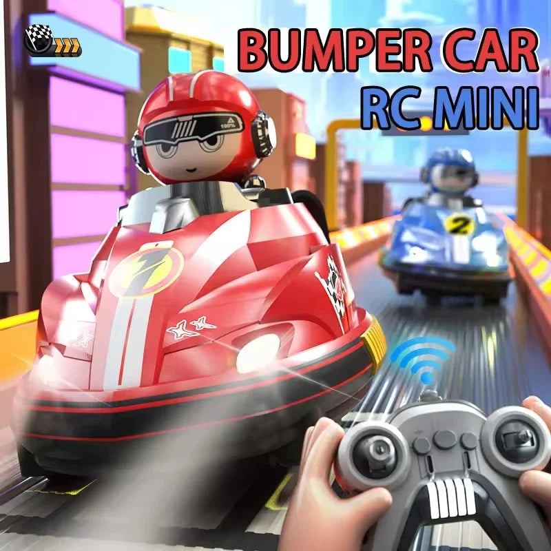 RC Battle Bumper Car – 2 Player Eject Game with Lights & Sound – Detail | Toki Toy Box