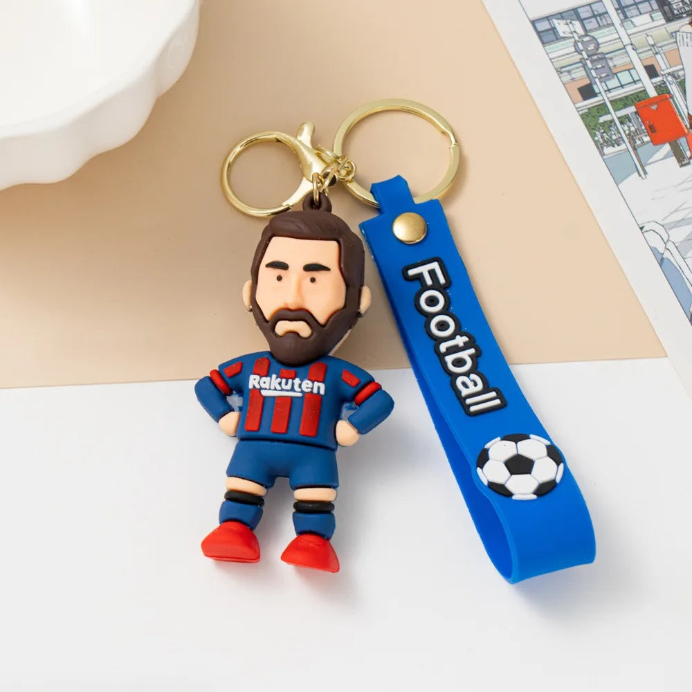 Football Player Keychain Set – 6 Collectible Figures