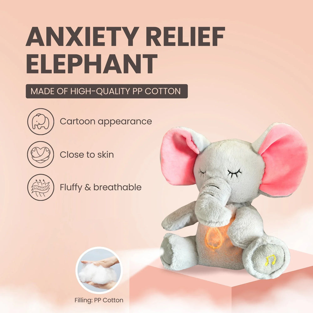 Breathing Elephant Plush – Soothing Sleep Companion - Toki Toy Box