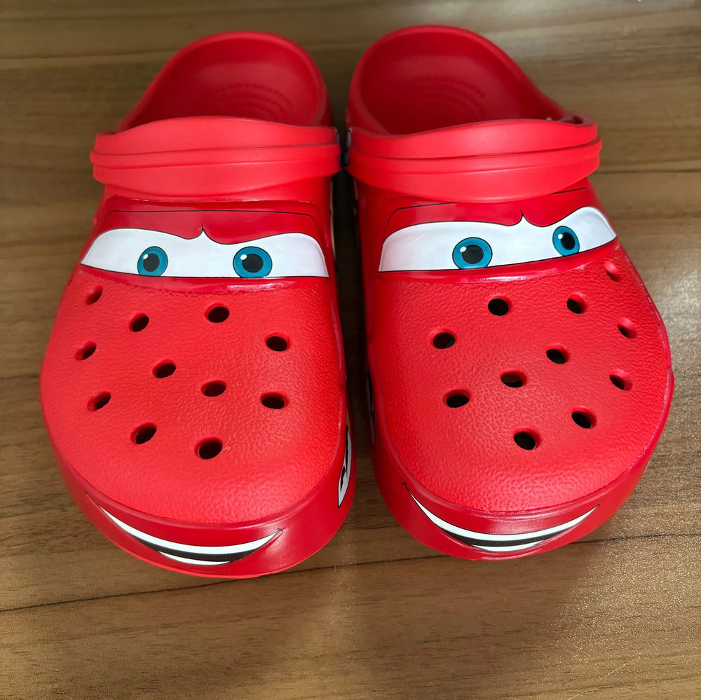 Light-Up Racing Car Clogs – Comfortable Kids Sandals - Toki Toy Box