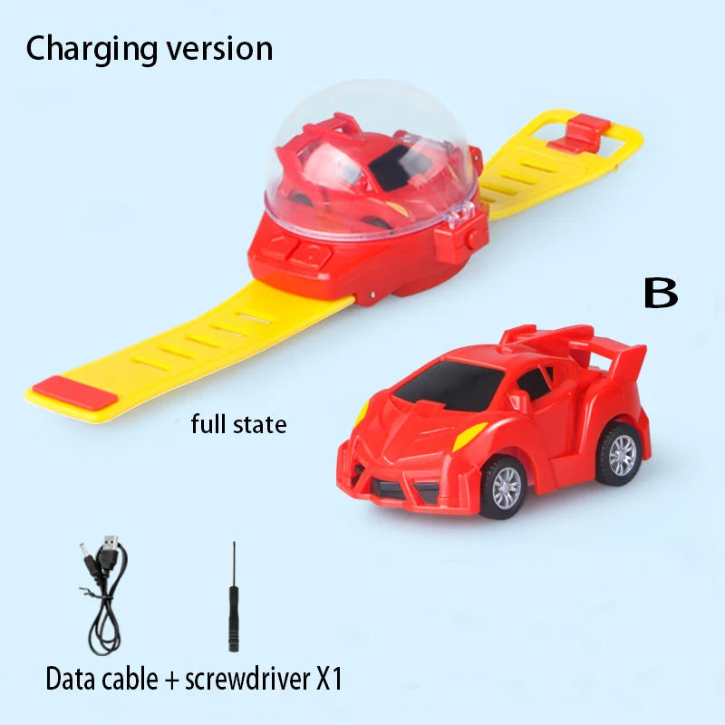 Mini RC Watch Car for Kids | USB Racing Toy - Toki Toy Box
