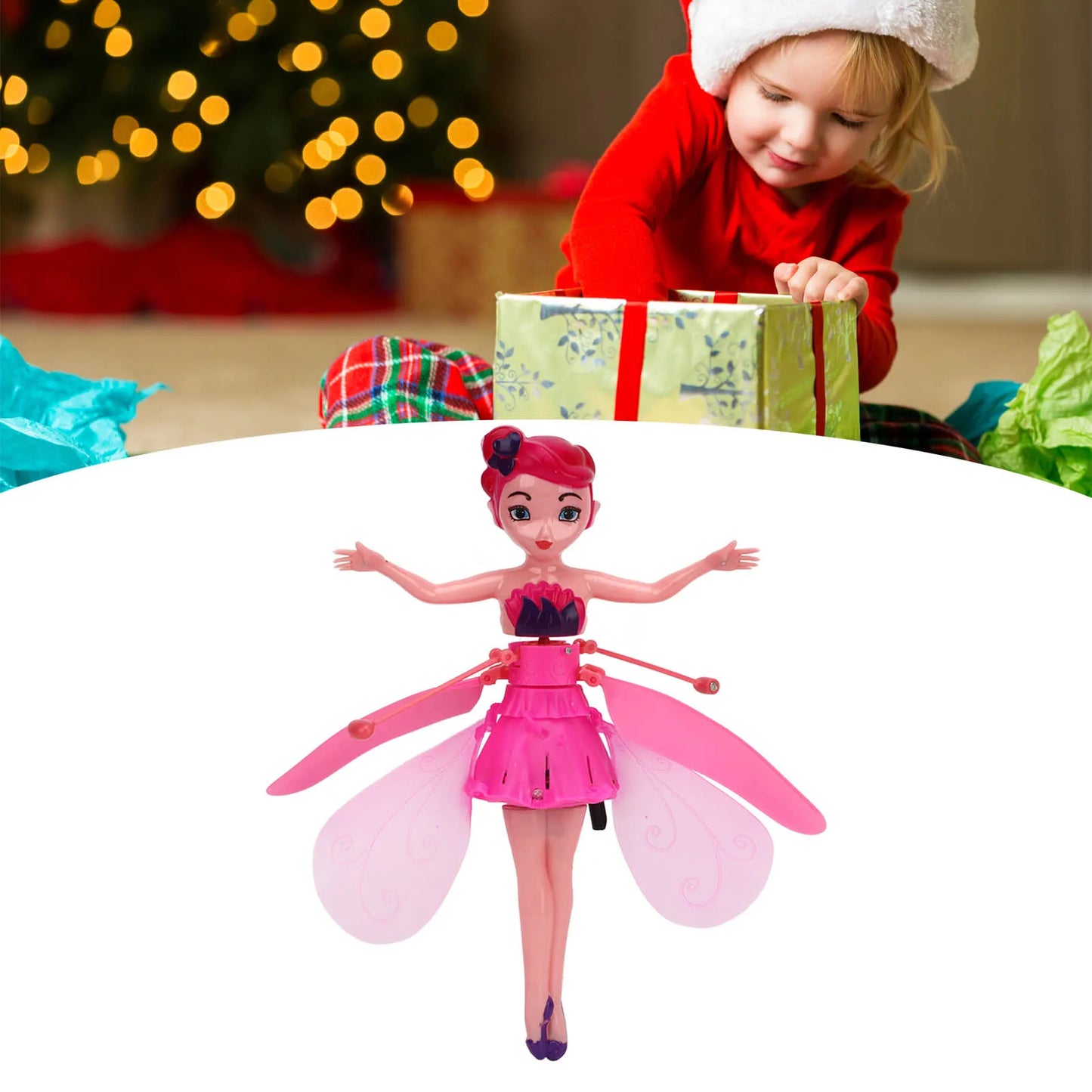 Flying Toy for Kids – Gesture-Controlled Helicopter with Dancing Simulation, Rotating LED Lights, Induction Flying Machine