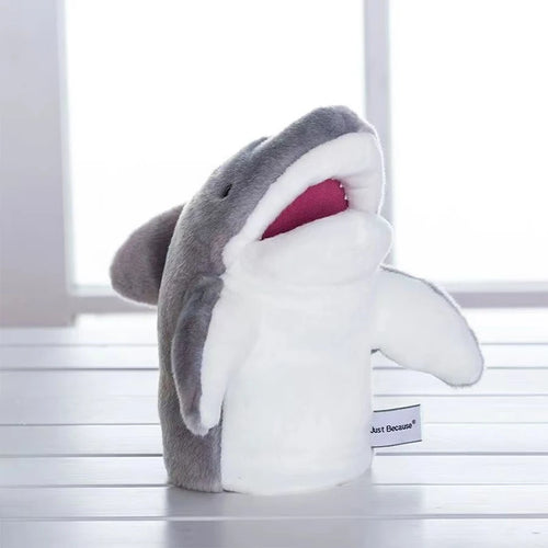 Plush Shark Hand Puppet Toy for Kids | Toki Toy Box - Toki Toy Box