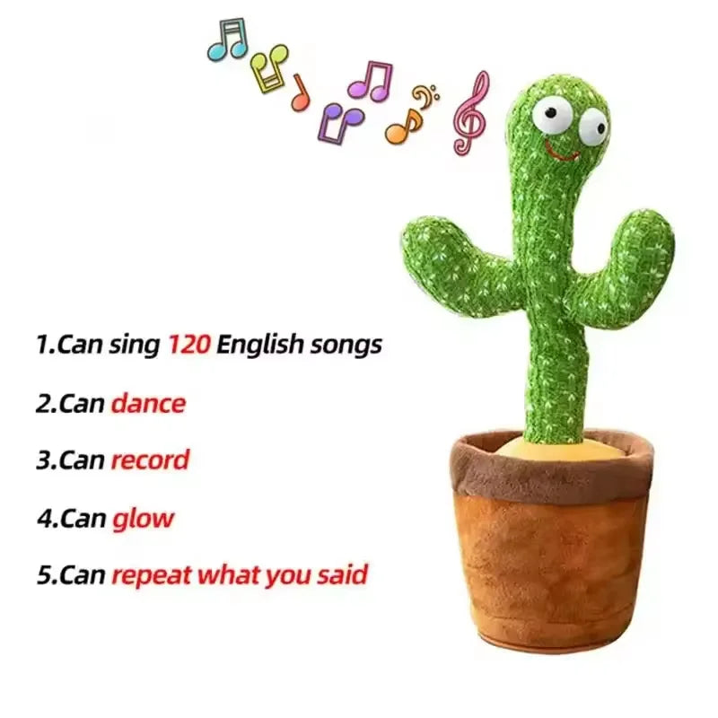 Dancing Talking Cactus Toy – Interactive Fun for – Side View | Toki Toy Box