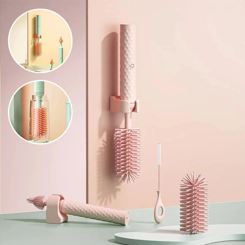 Electric Bottle Brush Set – 360° Deep Clean Helper