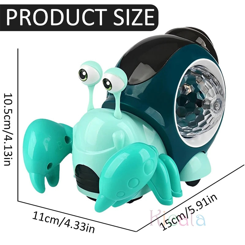 Crawling Crab Baby Toys With Music Light Up Interactive Musical Toys For Baby Dancing Crawling Toys Moving Toddler Toys 0 12 - Toki Toy Box